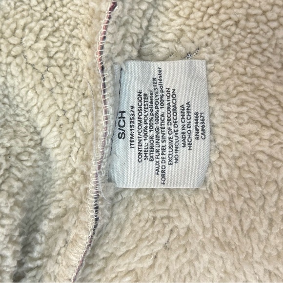 Sage Collective womans plaid Sherpa lined jacket size S - Picture 7 of 7